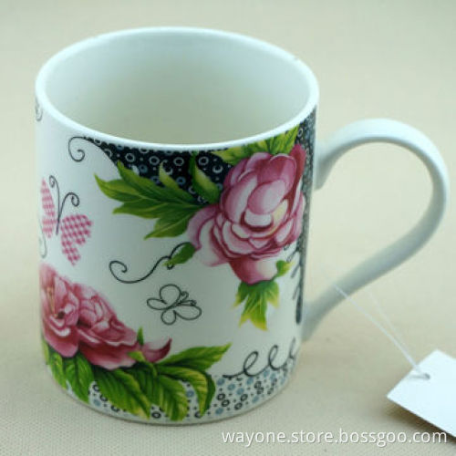 220cc Cup and Saucer, Comes with 6 Cups and 6 Saucer in a Gift Box, 2 Sets Workable, Food-saf